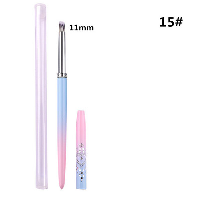 15 stil Nail Art Metal Gradient French Smile Moon Iregular Brush Acrilic Polish UV Gel Extension Tools Manichiura