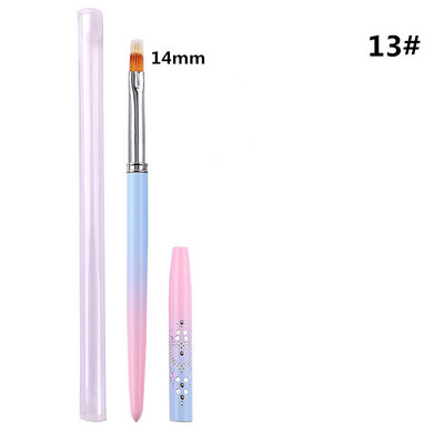 15 stil Nail Art Metal Gradient French Smile Moon Iregular Brush Acrilic Polish UV Gel Extension Tools Manichiura