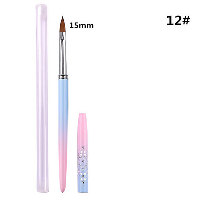 15 stil Nail Art Metal Gradient French Smile Moon Iregular Brush Acrilic Polish UV Gel Extension Tools Manichiura