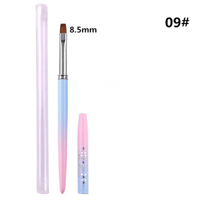 15 stil Nail Art Metal Gradient French Smile Moon Iregular Brush Acrilic Polish UV Gel Extension Tools Manichiura