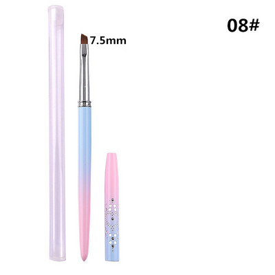 15 stil Nail Art Metal Gradient French Smile Moon Iregular Brush Acrilic Polish UV Gel Extension Tools Manichiura