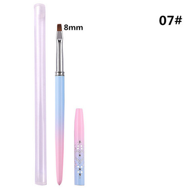 15 stil Nail Art Metal Gradient French Smile Moon Iregular Brush Acrilic Polish UV Gel Extension Tools Manichiura