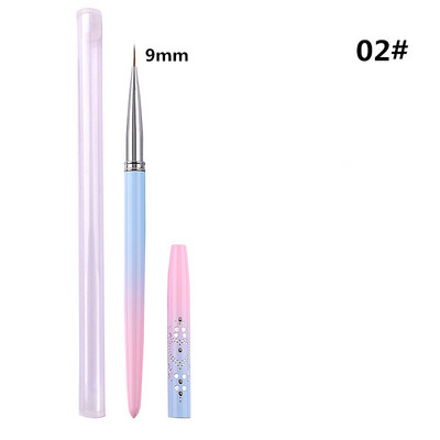 15 stil Nail Art Metal Gradient French Smile Moon Iregular Brush Acrilic Polish UV Gel Extension Tools Manichiura