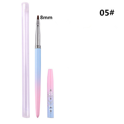 15 stil Nail Art Metal Gradient French Smile Moon Iregular Brush Acrilic Polish UV Gel Extension Tools Manichiura