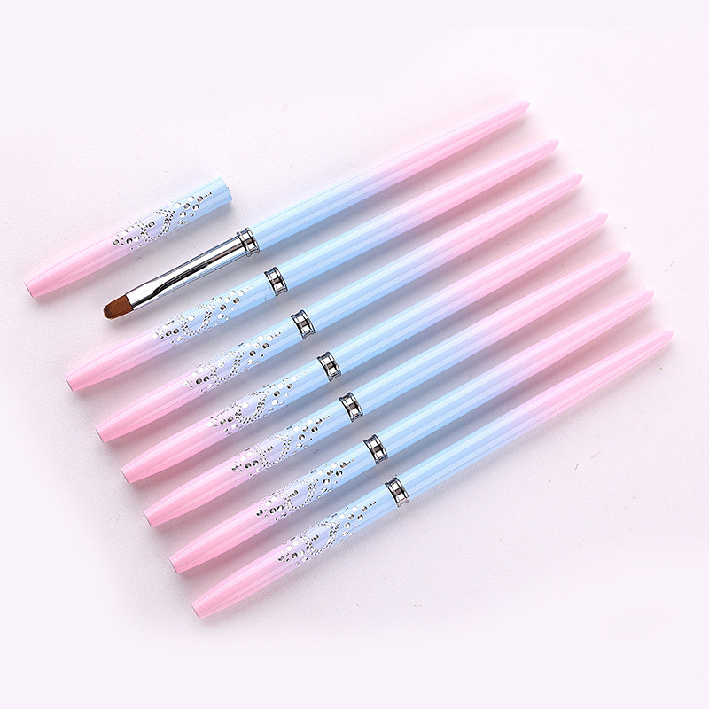 15 stil Nail Art Metal Gradient French Smile Moon Iregular Brush Acrilic Polish UV Gel Extension Tools Manichiura