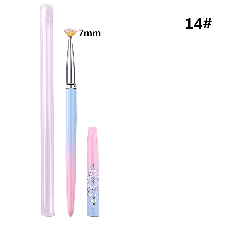15 stil Nail Art Metal Gradient French Smile Moon Iregular Brush Acrilic Polish UV Gel Extension Tools Manichiura