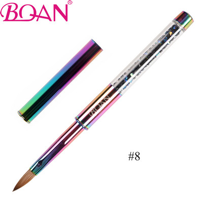 Orbitor Kolinsky Perie acrilice pentru unghii Design de unghii Mărgele de cristal Mâner cu știfturi cu strass Picker Ceară Creion Manichiură Nail Art Tool