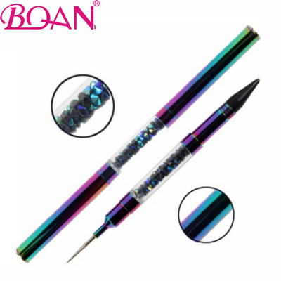 Orbitor Kolinsky Perie acrilice pentru unghii Design de unghii Mărgele de cristal Mâner cu știfturi cu strass Picker Ceară Creion Manichiură Nail Art Tool