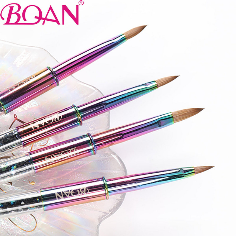 Orbitor Kolinsky Perie acrilice pentru unghii Design de unghii Mărgele de cristal Mâner cu știfturi cu strass Picker Ceară Creion Manichiură Nail Art Tool