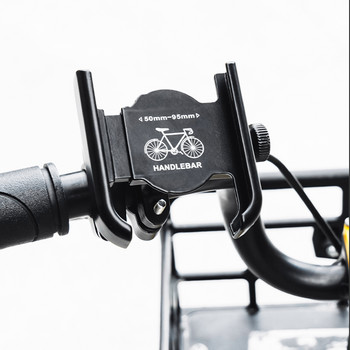 Мотоциклет Велосипед Държач за телефон GPS скоба Монтаж Скоба Поддържаща стойка Алуминиева сплав Огледало Монтаж на кормилото за Xiaomi iPhone
