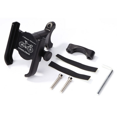 Βάση τηλεφώνου ποδηλάτου μοτοσικλέτας Βάση στήριξης κλιπ βάσης βάσης στήριξης κλιπ βάσης από κράμα αλουμινίου Βάση τιμονιού καθρέφτη από κράμα αλουμινίου για Xiaomi iPhone