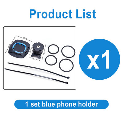 Ghidon de bicicletă Suport pentru telefon albastru Suport pentru telefon pentru motocicletă MTB Blocare de securitate Suport reglabil Suport de montare pentru bicicletă