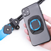 4 vnt Universalus išmaniojo telefono laikiklis, pasukamas vairas Telefono atrama Tvirtinimo spaustukai dviračių mobiliesiems laikikliai Apsaugos užrakto priedai