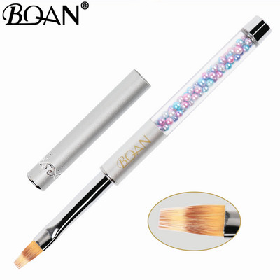 BQAN Nails UV gelio šepetėlis Nail Art Liner Painting Gradient Brush Spalvotas Peatl Rankenos Lineris Piešimo rašiklio teptukas