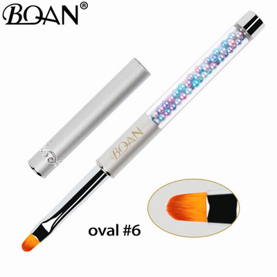 BQAN Nails UV gelio šepetėlis Nail Art Liner Painting Gradient Brush Spalvotas Peatl Rankenos Lineris Piešimo rašiklio teptukas