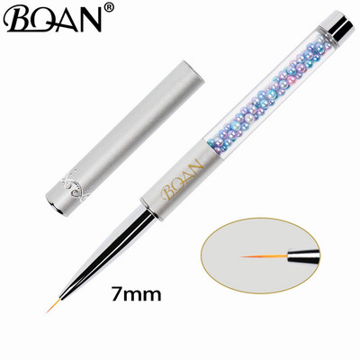 BQAN Nails UV gelio šepetėlis Nail Art Liner Painting Gradient Brush Spalvotas Peatl Rankenos Lineris Piešimo rašiklio teptukas