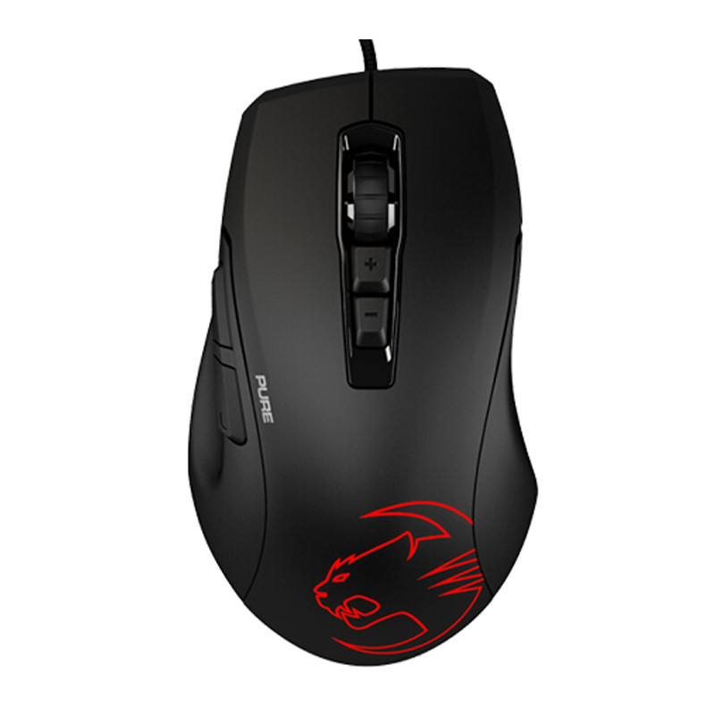 ROCCAT Kone Pure Owl-Eye 12000 dpi optikai érzékelős RGB játékegér, fekete