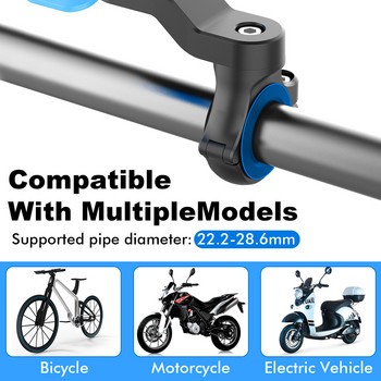 Син удароустойчив държач за телефон за велосипед Кормило за мотоциклет Навигационна поддръжка Монтиране на скоба за велосипед Стойка за държач за iPhone Xiaomi
