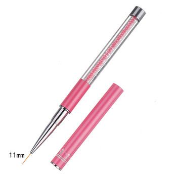 Βούρτσα νυχιών Line Painting Acrylic Pen Gel Drawing Tool Manicure Nengths 5mm 7mm 11mm 20mm Nail Accessories Tools