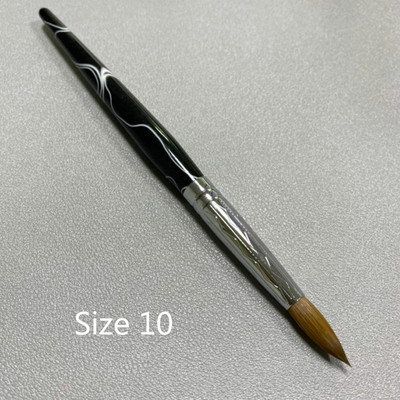 100% grynas Kolinsky akrilinis ovalus nagų šepetėlis skystos pudros nagų dailės šepetėlis Pasirinkite dydį