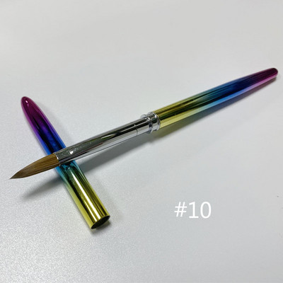 100% grynas Kolinsky akrilinis ovalus nagų šepetėlis skystos pudros nagų dailės šepetėlis Pasirinkite dydį