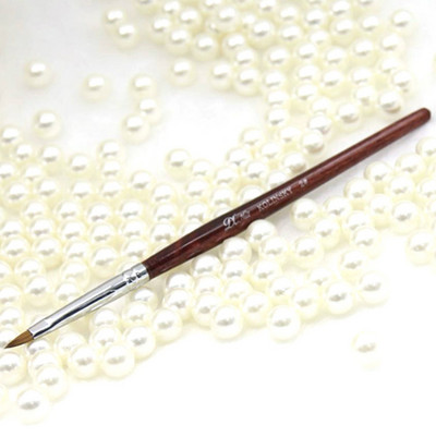 100% grynas Kolinsky akrilinis ovalus nagų šepetėlis skystos pudros nagų dailės šepetėlis Pasirinkite dydį