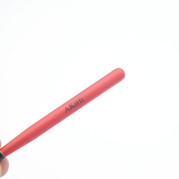 Στυλό μανικιούρ AKiHi Diagonal Flat Brushes Nail UV Gel Arts με μεταλλικό καπάκι τρισδιάστατο σχέδιο