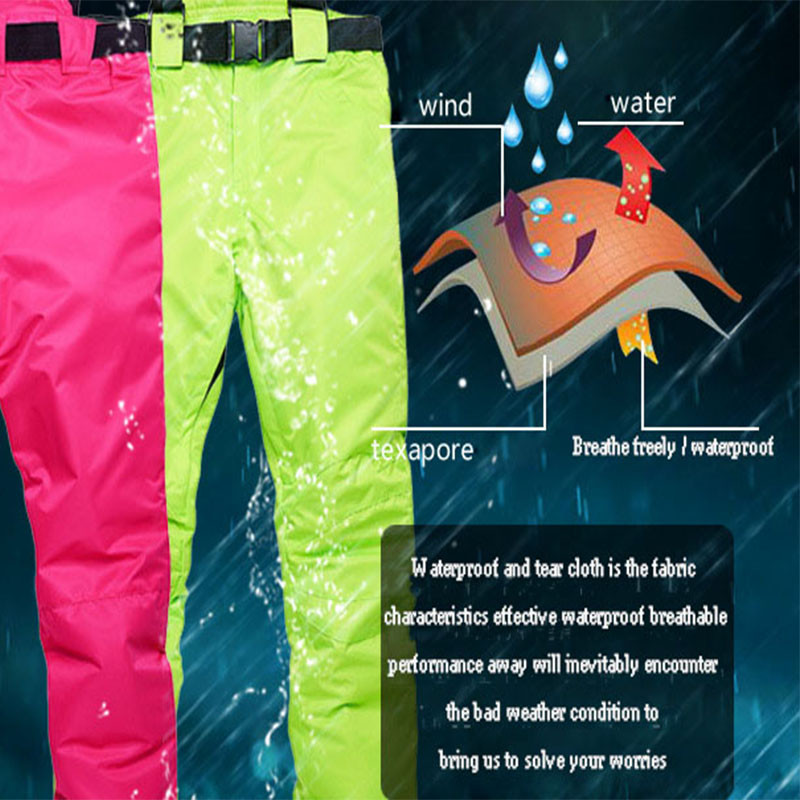 Naujos žieminės storos šiltos slidinėjimo kelnės vyrams, moteriškoms mėgėjams, vėjui nepralaidžios, vandeniui atsparios kelnės, kelnės snieglenčių sportui plius dydis