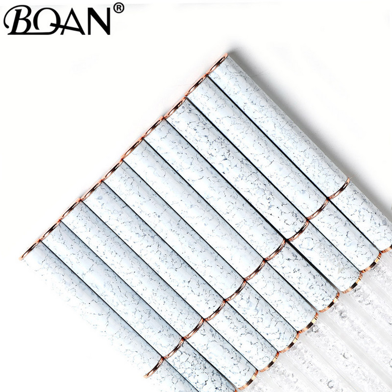 BQAN marmurinio rožinio aukso nagų dailės šepetėlis deimantinis gradiento nagų šepetėlis, dažymo linijos teptukai krištolo akrilo plonas įdėklas piešimo rašiklis