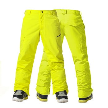 Χρώματα GS Brand Snow Pants Κοστούμι Snowboarding Παντελόνι 10k αδιάβροχο αντιανεμικό αναπνεύσιμο Χειμερινό υπαίθριο αθλητικό σκι για άντρες