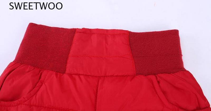 Laisvalaikio mergaičių berniuko žieminės kelnės medvilninės paminkštintos storos šiltos kelnės vandeniui atsparios slidinėjimo kelnės 10 metų elastingos vaikiškos kelnės aukštu liemeniu