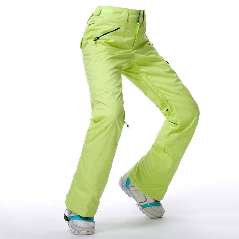 Džinsinės tekstūros sniego kelnės snieglenčių kostiumas, 10K neperšlampamas vėjui, kvėpuojantis žieminės lauko sportinės slidinėjimo kelnės moterims