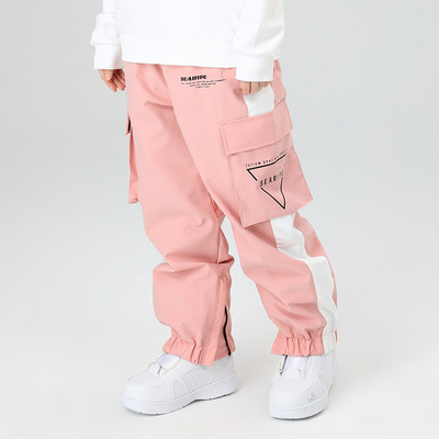 Slidinėjimo kelnės Žiemos pora Įrankiai Snieglenčių kelnės Atspindinčios nakties slydimo vyriškas ir moteriškas slidinėjimo kostiumas, atsparus vandeniui, šilta slidinėjimo įranga