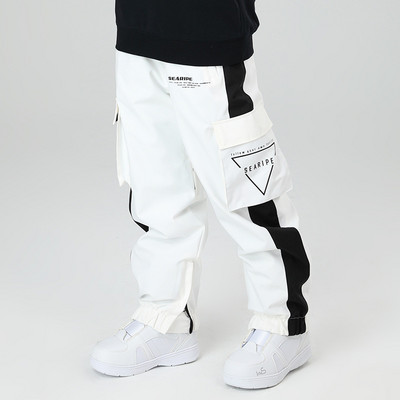 Slidinėjimo kelnės Žiemos pora Įrankiai Snieglenčių kelnės Atspindinčios nakties slydimo vyriškas ir moteriškas slidinėjimo kostiumas, atsparus vandeniui, šilta slidinėjimo įranga