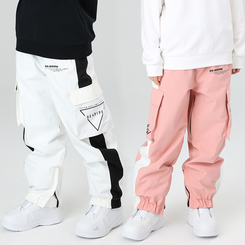 Slidinėjimo kelnės Žiemos pora Įrankiai Snieglenčių kelnės Atspindinčios nakties slydimo vyriškas ir moteriškas slidinėjimo kostiumas, atsparus vandeniui, šilta slidinėjimo įranga