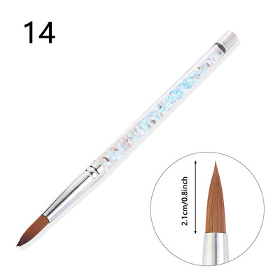 7 dimensiuni din nailon, gel UV, căptușeală, pix, perie de desen acrilic, pentru unghii, mâner cu sclipici lichid, instrument pentru arta unghiilor, vopsea pentru manichiură