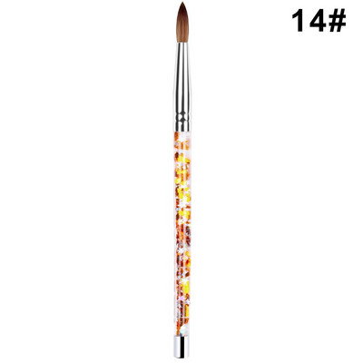 7 dimensiuni din nailon, gel UV, căptușeală, pix, perie de desen acrilic, pentru unghii, mâner cu sclipici lichid, instrument pentru arta unghiilor, vopsea pentru manichiură