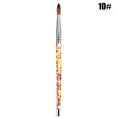 7 dimensiuni din nailon, gel UV, căptușeală, pix, perie de desen acrilic, pentru unghii, mâner cu sclipici lichid, instrument pentru arta unghiilor, vopsea pentru manichiură