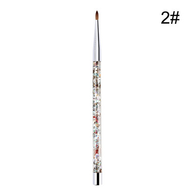 7 dimensiuni din nailon, gel UV, căptușeală, pix, perie de desen acrilic, pentru unghii, mâner cu sclipici lichid, instrument pentru arta unghiilor, vopsea pentru manichiură