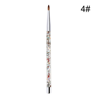 7 dimensiuni din nailon, gel UV, căptușeală, pix, perie de desen acrilic, pentru unghii, mâner cu sclipici lichid, instrument pentru arta unghiilor, vopsea pentru manichiură