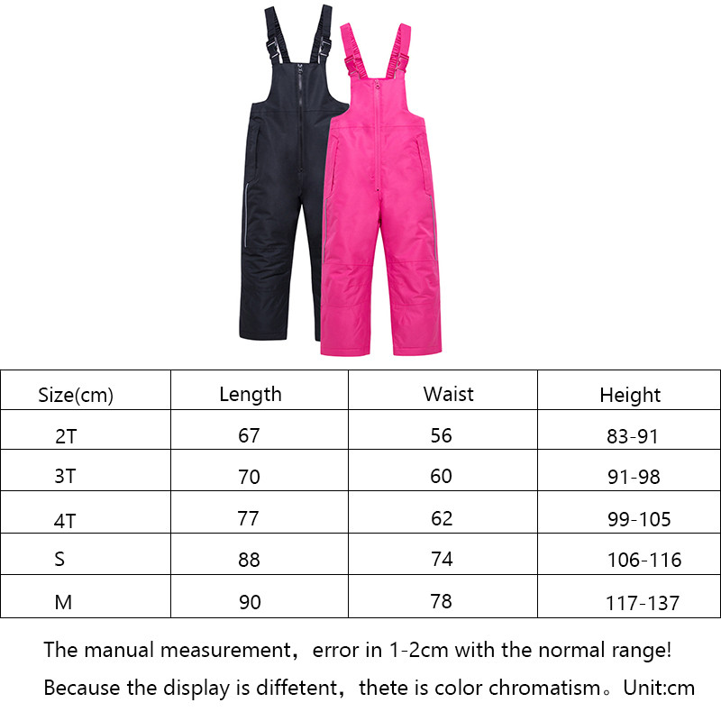 2020 m. Vaikų slidinėjimo kelnės mergaičių dirželis slidinėjimo kelnės vaikams, neperšlampamos, vėjui atsparios šiltos, storos berniukų kelnės, kombinezonai, snieglenčių kelnės