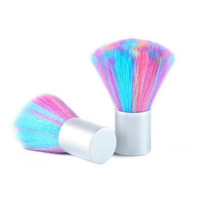 1 db Új Színes Nail Dust Clean Brush Nail Art Manikűr Pedikűr Soft Remove Dust Akril Clean Brush Körömápoló eszközök