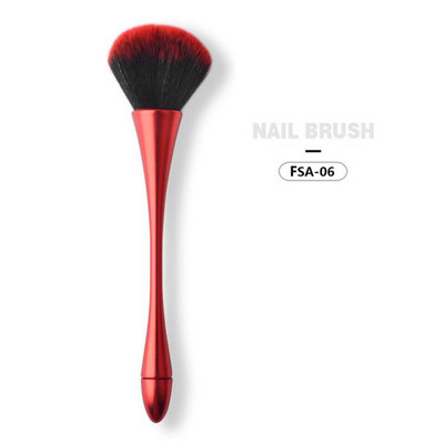 1 db Új Színes Nail Dust Clean Brush Nail Art Manikűr Pedikűr Soft Remove Dust Akril Clean Brush Körömápoló eszközök