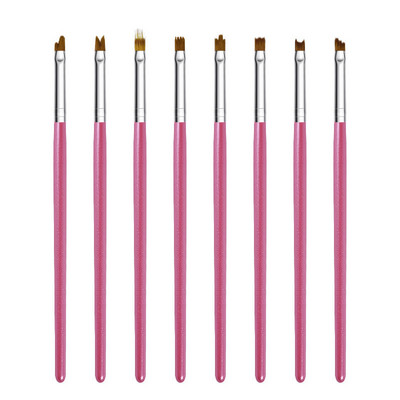 Nagų šepetėlis manikiūro geliniam šepetėliui akrilo skysta pudra, drožyba gelio šepetėliu manikiūro įrankių rinkinys