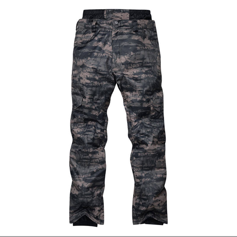 Lauko Wnowboard Kelnės Vyriškos spalvos žieminės, vėjui atsparios, vandeniui atsparios šilumai ir storėjančios korėjietiškos snieglenčių kelnių versija