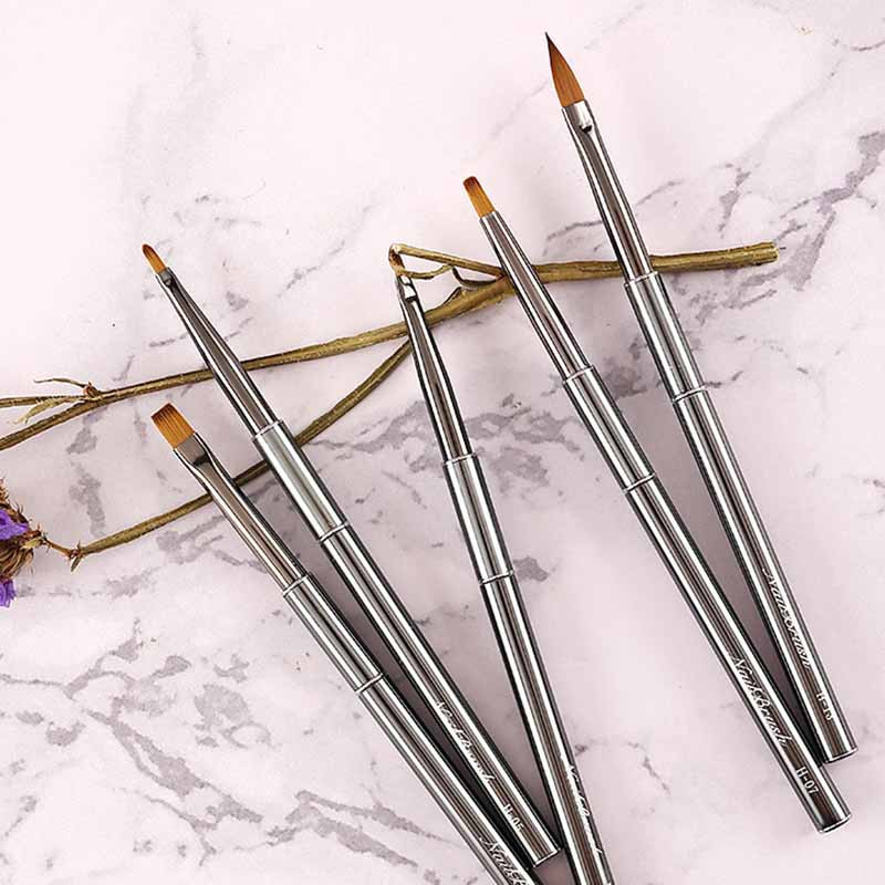 FILI, perie profesională pentru unghii, cu gel, perie pentru sculptură, pentru oja, pictura, perii de desen, perie pentru constructor de extensii de gel pentru unghii