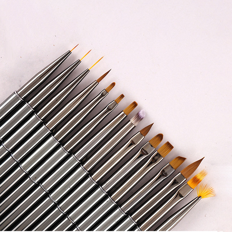 FILI, perie profesională pentru unghii, cu gel, perie pentru sculptură, pentru oja, pictura, perii de desen, perie pentru constructor de extensii de gel pentru unghii