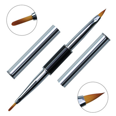 12 Stil Dual End Nail Art Dungi Liner Liner DIY Pensule pentru pictură Pudră lichidă UV GEL Extensie Builder Pix francez pentru desen