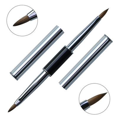 12 Stil Dual End Nail Art Dungi Liner Liner DIY Pensule pentru pictură Pudră lichidă UV GEL Extensie Builder Pix francez pentru desen