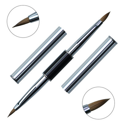 12 Stil Dual End Nail Art Dungi Liner Liner DIY Pensule pentru pictură Pudră lichidă UV GEL Extensie Builder Pix francez pentru desen